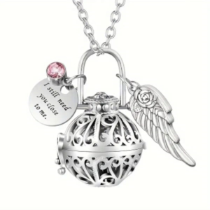 Collar relicario plateado