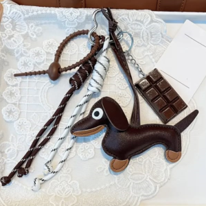 Colgante de bolso de perro salchicha