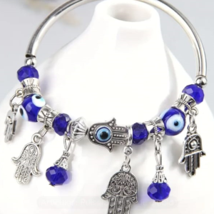 Pulsera de cuentas de ojo turco y la mano poderosa