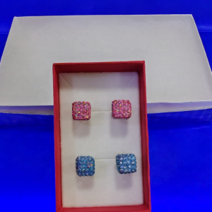 Aretes de plata 925 modelo dado