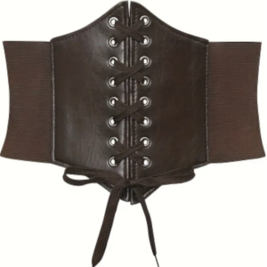 Cinturón Ancho Vintage para Mujer – Color Café