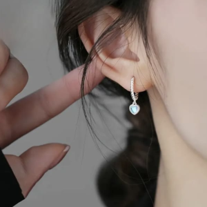 Arete de Corazón Azul