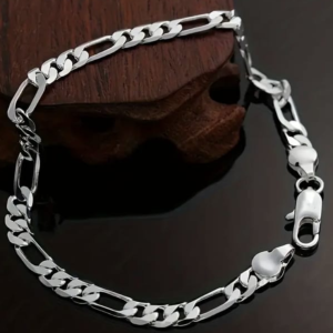 Pulsera con Estilo para Hombre – Plateada